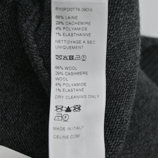 CELINE | Dark Grey Wool & Cashmere Sweater