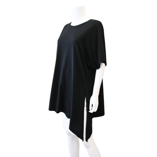 DRIES VAN NOTEN | Henchy Black Knotted Cotton T-Shirt