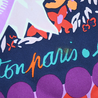 LOUIS VUITTON | Multicolor Floral Print Silk Scarf