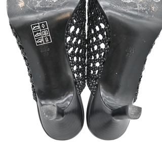 PHILLIP LIM | Woven Leather Square-Toe Heeled Mules