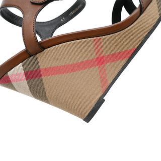 BURBERRY | Nova Check Wedge Sandals