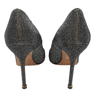 MANOLO BLAHNIK | Hangisi Glitter Crystal Buckle Pumps