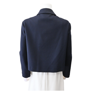 CELINE | Claudine Navy Cashmere Shirt Jacket