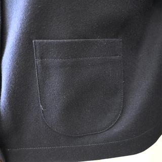 CELINE | Claudine Navy Cashmere Shirt Jacket