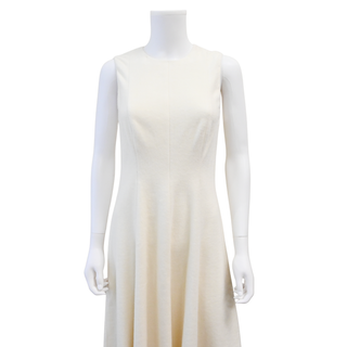 VINCE | Cream Paneled Sleeveless Midi Dress