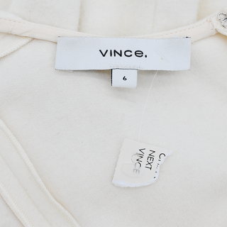VINCE | Cream Paneled Sleeveless Midi Dress