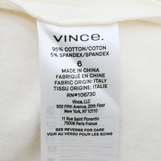 VINCE | Cream Paneled Sleeveless Midi Dress