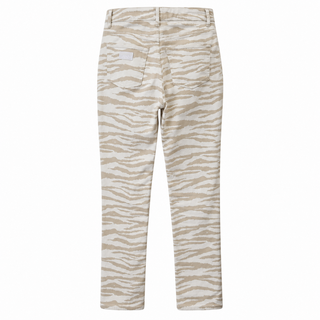 Zebra Print Straight Leg Jeans