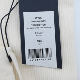 VERONICA BEARD | Taylor High Rise Wide Leg Crop Corduroy Jeans