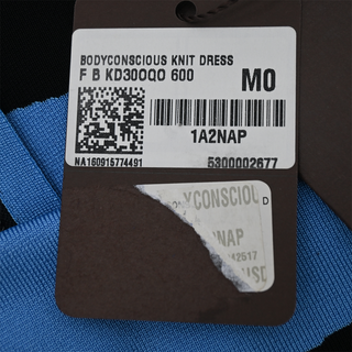 LOUIS VUITTON | Blue & Black Bodycon Knit Mini Dress