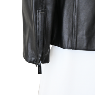 BURBERRY | Brookley Black Leather Jacket