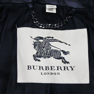 BURBERRY | Brookley Black Leather Jacket