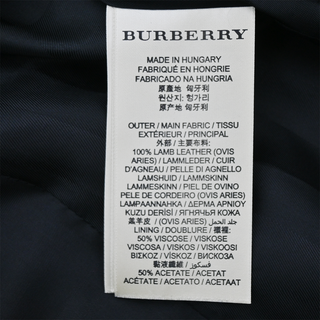 BURBERRY | Brookley Black Leather Jacket