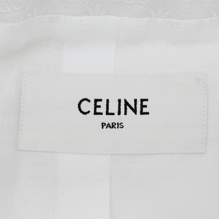 CELINE | Chelsea White Quilted Cotton Jacket