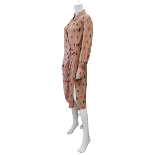 ALTUZARRA | Kat Feather-Print Silk Midi Dress