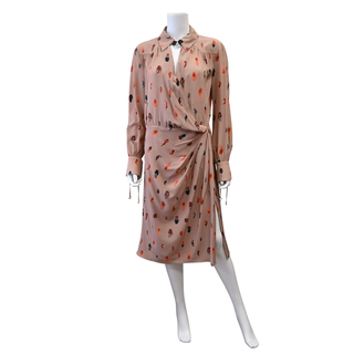 ALTUZARRA | Kat Feather-Print Silk Midi Dress