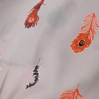 ALTUZARRA | Kat Feather-Print Silk Midi Dress