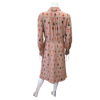 ALTUZARRA | Kat Feather-Print Silk Midi Dress