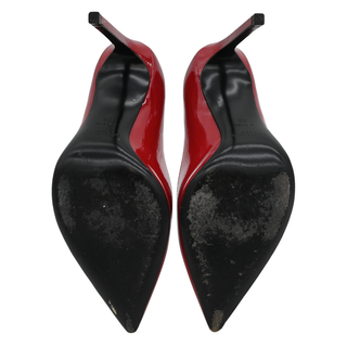 SAINT LAURENT | Red Patent Leather Pointed Toe Stiletto Pumps