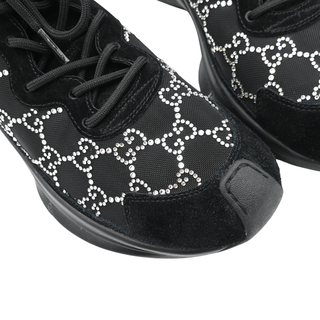 GUCCI | Run GG Crystal-Embellished Sneakers