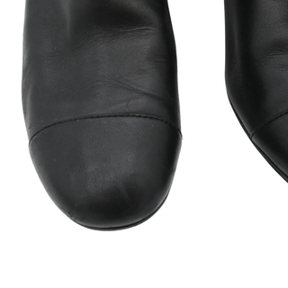 CHANEL | Quilted Leather Turnlock Ankle Boots