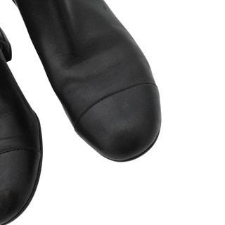 CHANEL | Quilted Leather Turnlock Ankle Boots