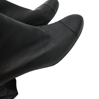 CHANEL | Quilted Leather Turnlock Ankle Boots