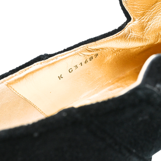 CHANEL | Velvet Chain Charm Cap-Toe Ankle Boots
