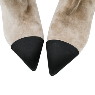 CHANEL | Gabrielle Chanel Coco Suede Cap-Toe Ankle Boots