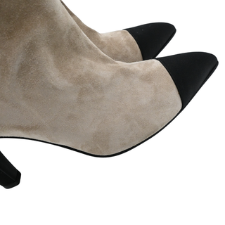 CHANEL | Gabrielle Chanel Coco Suede Cap-Toe Ankle Boots