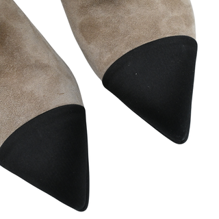 CHANEL | Gabrielle Chanel Coco Suede Cap-Toe Ankle Boots