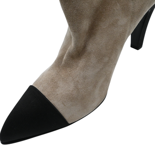 CHANEL | Gabrielle Chanel Coco Suede Cap-Toe Ankle Boots
