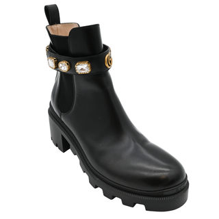 Crystal GG Trip Chelsea Ankle Boots