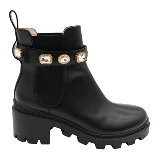 Crystal GG Trip Chelsea Ankle Boots