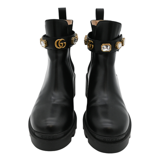 GUCCI | Crystal GG Trip Chelsea Ankle Boots