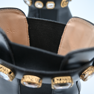 GUCCI | Crystal GG Trip Chelsea Ankle Boots