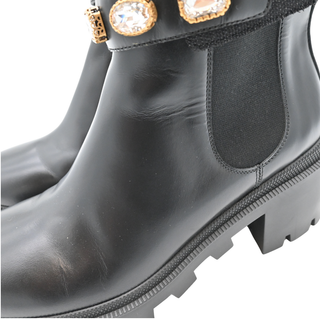 GUCCI | Crystal GG Trip Chelsea Ankle Boots