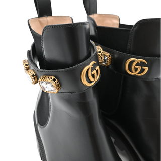 GUCCI | Crystal GG Trip Chelsea Ankle Boots
