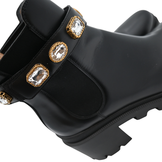 GUCCI | Crystal GG Trip Chelsea Ankle Boots