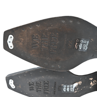WE THE FREE | We The Free Wesley Metallic Silver & Pink Leather Western Ankle Boots