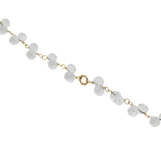 White Topaz Cluster Necklace