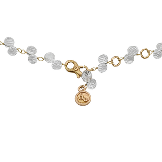 White Topaz Cluster Necklace