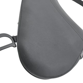 DIOR | Black Saddle Leather Shoulder Bag