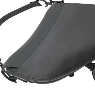 DIOR | Black Saddle Leather Shoulder Bag