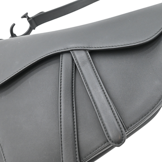 DIOR | Black Saddle Leather Shoulder Bag