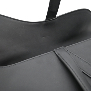DIOR | Black Saddle Leather Shoulder Bag