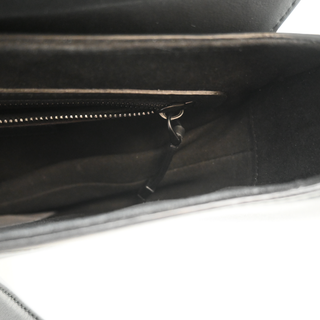 DIOR | Black Saddle Leather Shoulder Bag