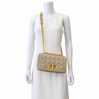 DIOR | Dior Caro Cannage Quilted Leather Shoulder Bag