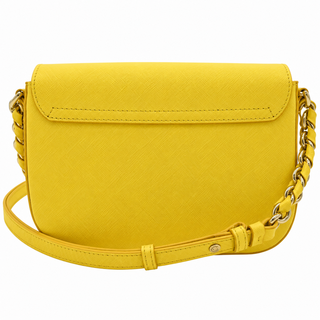 SALVATORE FERRAGAMO | Double Gancini Yellow Crossbody Bag