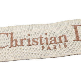 DIOR | Mauve & Beige Embroidered Canvas Bag Strap